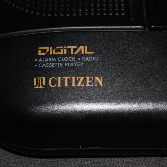 Vintage Working Citizen Digital Alarm Clock AM FM Radio Cassette Player 1980's - Picture 3 of 8